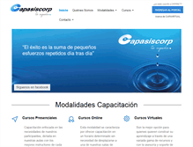 Tablet Screenshot of capasiscorp.com